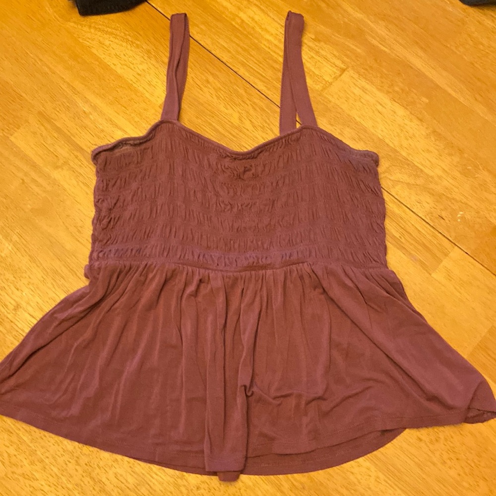 Pink flowy top